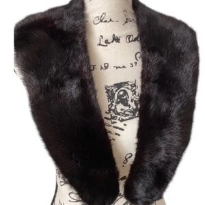 Elegant Black Fur Stole